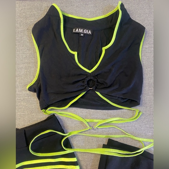 I.AM.GIA Rave Set • Matching Set of Neon Pipped Party Outfit - Picture 4 of 10